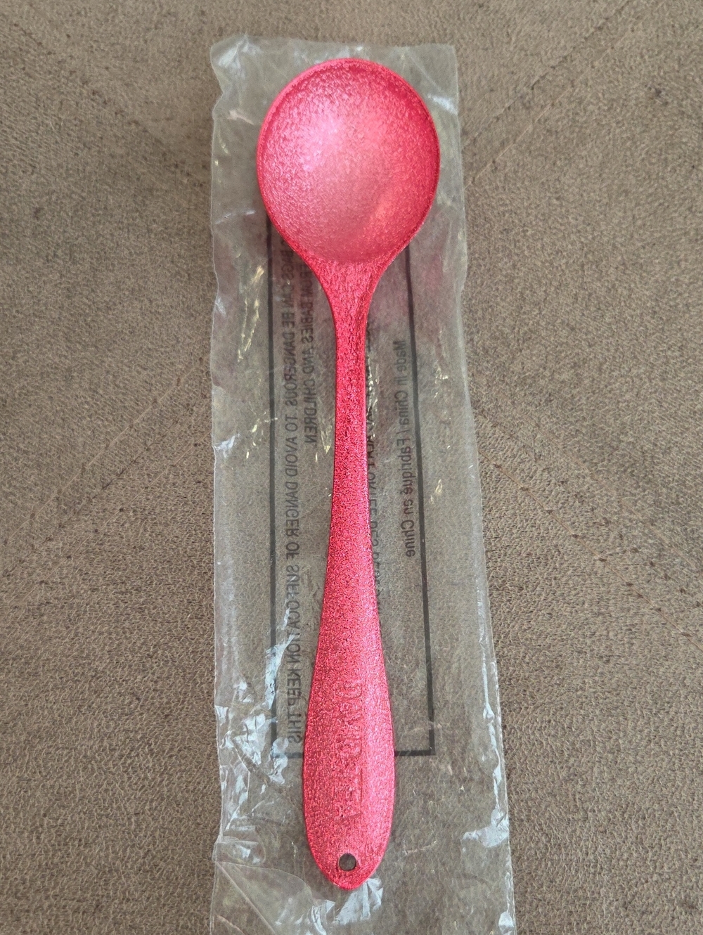 2/$20 New! Davidstea Red Perfect Spoon Davids Tea